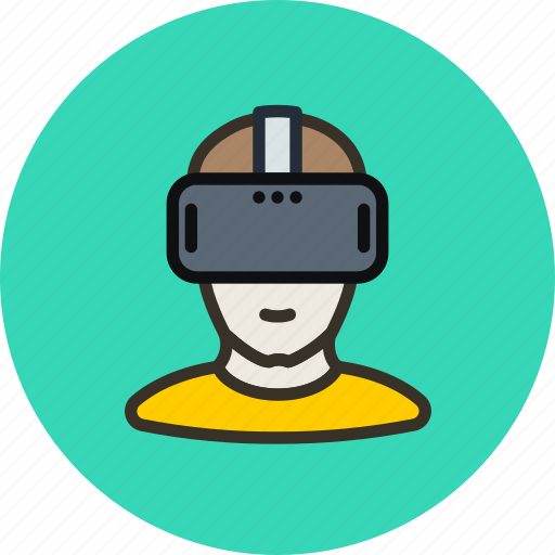 Games, helmet, man, player, reality, virtal, vr icon - Download on Iconfinder