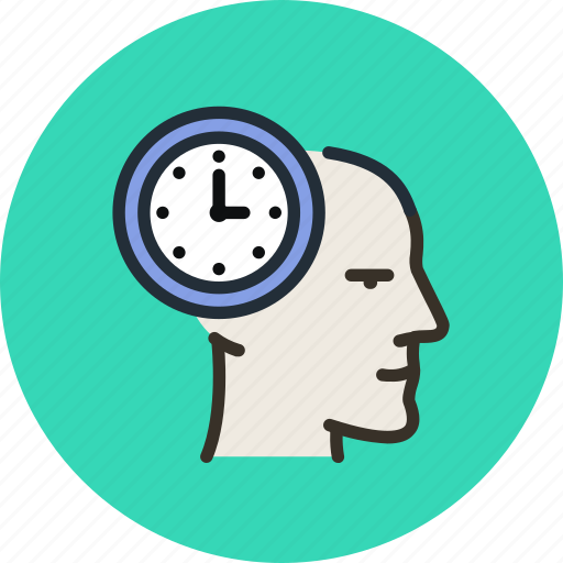 Face, head, mental, mind, planning, process, time icon - Download on Iconfinder
