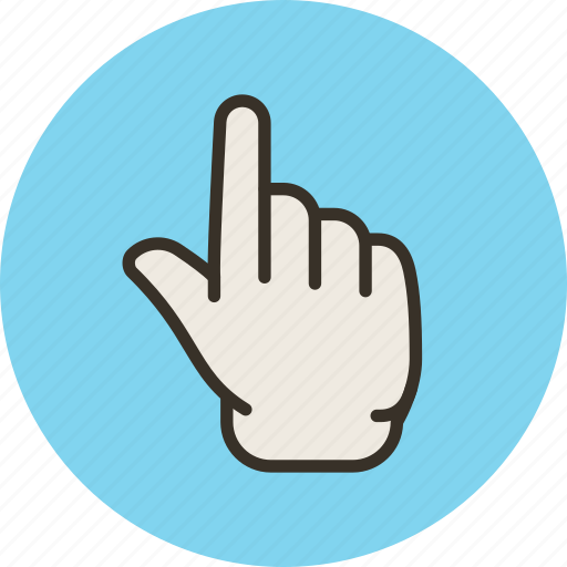 Finger, forefinger, hand, idea, touch, up icon - Download on Iconfinder