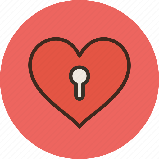 Adult, content, heart, keyhole, love, secret icon - Download on Iconfinder