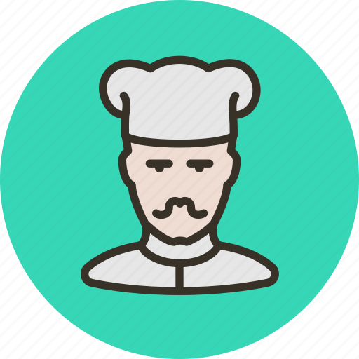 Avatar, cook, human, mustache icon - Download on Iconfinder