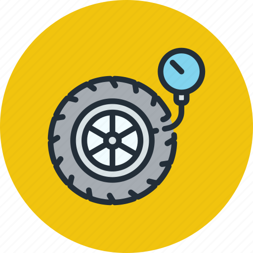Car, pressure, pump, tire, wheel icon - Download on Iconfinder