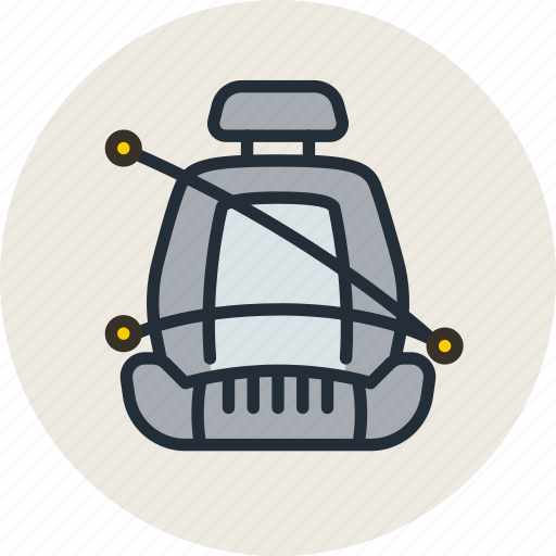 Belt, car, chair, safety, seat icon - Download on Iconfinder