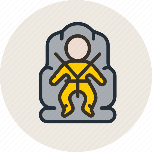 Baby, belt, car, chair, child, safety, seat icon - Download on Iconfinder