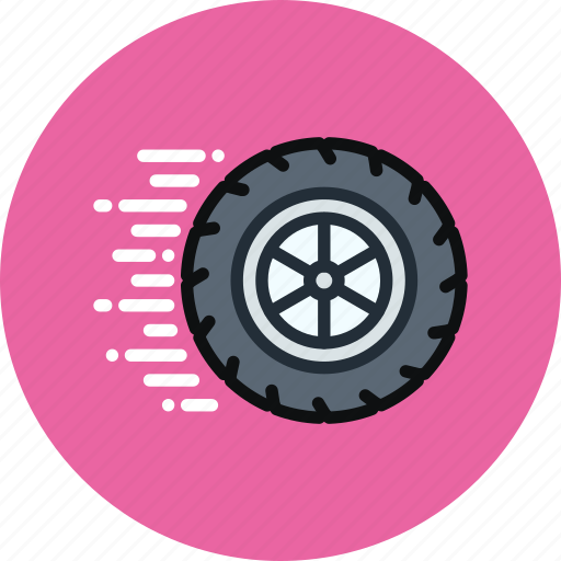 Auto, fast, mechanics, movement, physics, wheel icon - Download on Iconfinder