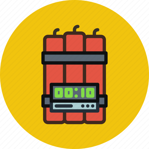 Bomb, dynamite, military, timer, war icon - Download on Iconfinder