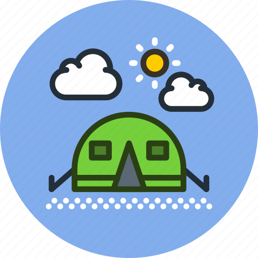 Camp, camping, outdoor, tent, travel, wild icon - Download on Iconfinder