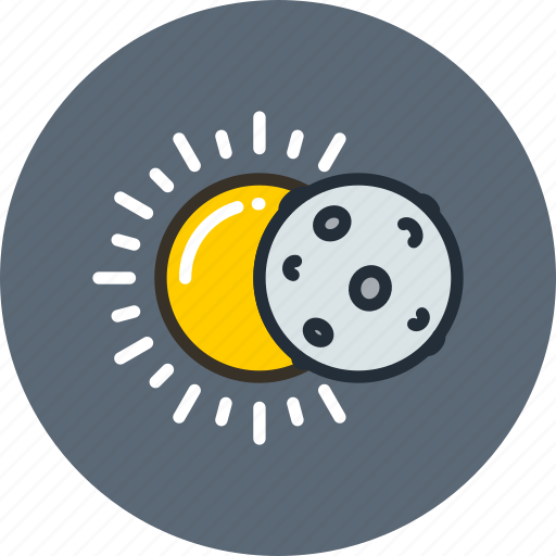 Eclipse, lunar, moon, science, solar, space, sun icon - Download on Iconfinder