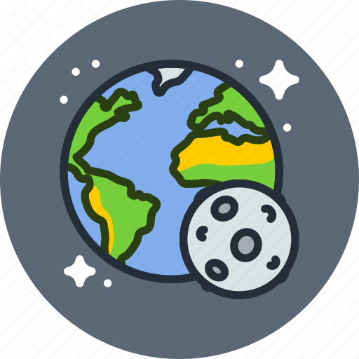 Earth, moon, planet, space, world icon - Download on Iconfinder