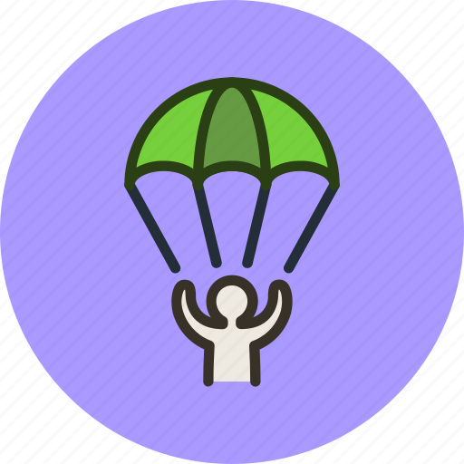 Landing, parachute, sport icon - Download on Iconfinder