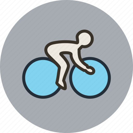 Bicycle, bicyclist, bike, cycling, speed, sport icon - Download on Iconfinder