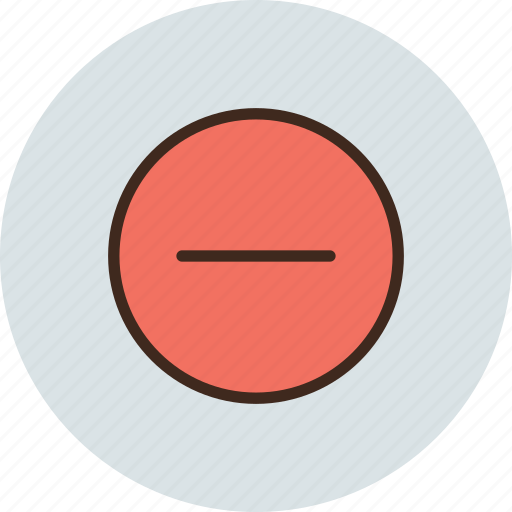 Circle, close, delete, hide, minus, turn icon - Download on Iconfinder