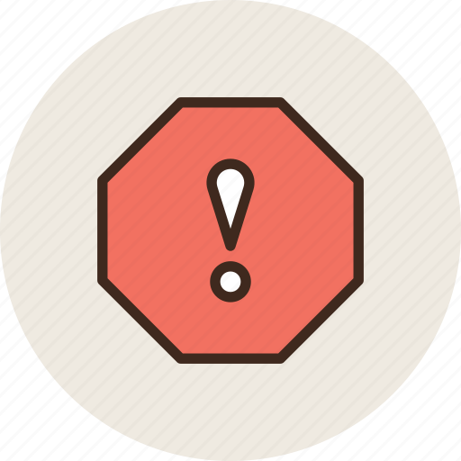Attention, exclamation, octagon, sign, warning icon - Download on Iconfinder