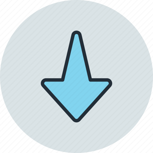 Arrow, bottom, down, fall icon - Download on Iconfinder
