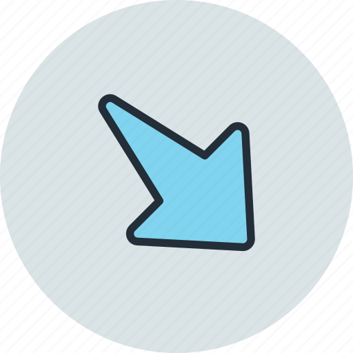Arrow, diagonal, east, right, south, up icon - Download on Iconfinder