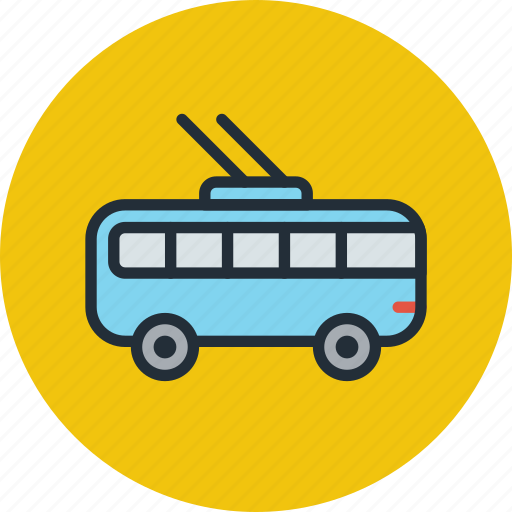 Transport, vehicle, trolley bus icon - Download on Iconfinder