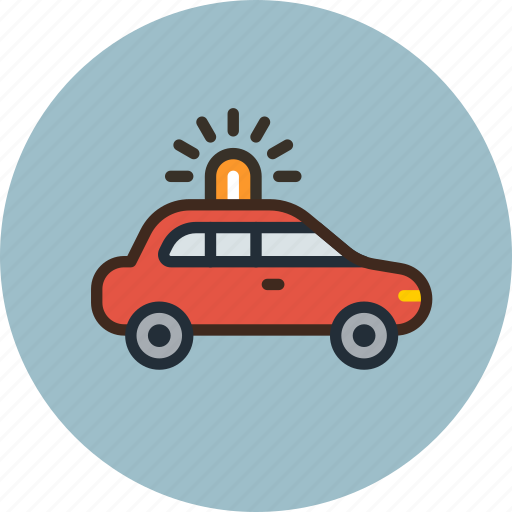 Car, emergency, flashing, transport icon - Download on Iconfinder