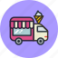 transport, food truck, ice cream, truck 