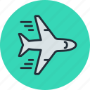 airliner, plane, transport, flight