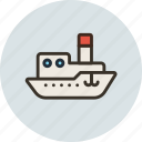 ship, steamboat, steamship, vessel