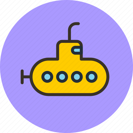 Bathyscaph, deep-sea, submarine, yellow icon - Download on Iconfinder