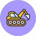 caterpillar, construction, digger, excavator, industrial