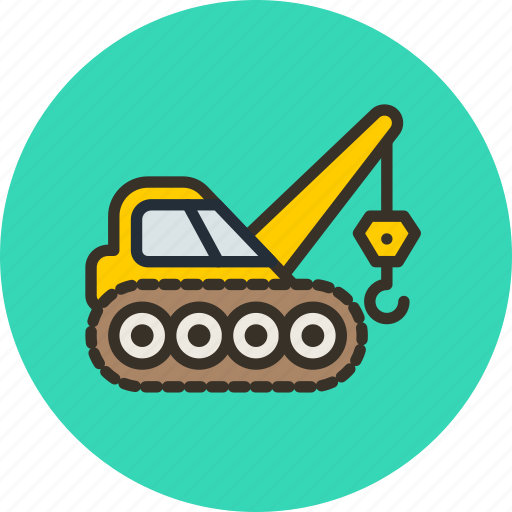 Caterpillar, construction, crane, industrial icon - Download on Iconfinder