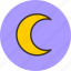 crescent, moon, night, weather 