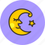crescent, fable, face, fairy tale, moon, night, weather 