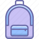 backpack, bag, camping, hike, school