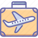 business, flight, suitcase, travel