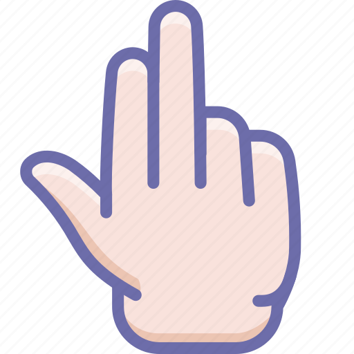 Fingers, hand, three icon - Download on Iconfinder