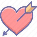 arrow, heart, love, valentine