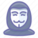 anonymous, hacker, person