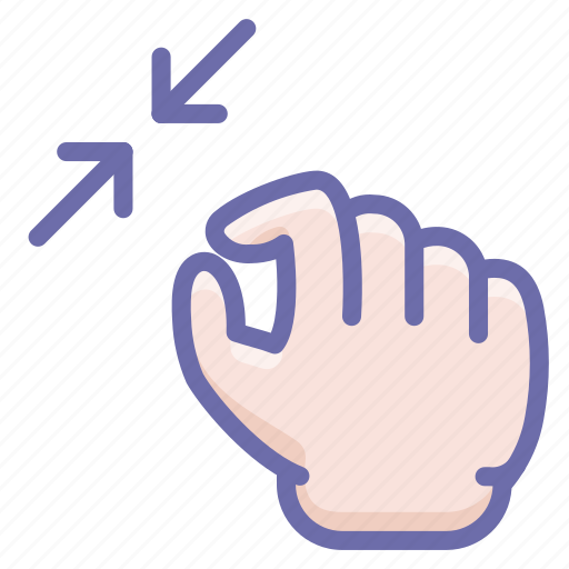 Gesture, hand, squeeze, zoom icon - Download on Iconfinder