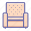armchair, chair 