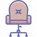armchair, chair, office, wheels