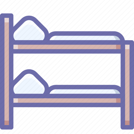 Bed, bunk, room icon - Download on Iconfinder on Iconfinder