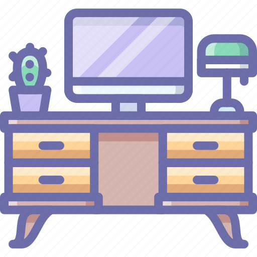 Desk, workplace, computer icon - Download on Iconfinder