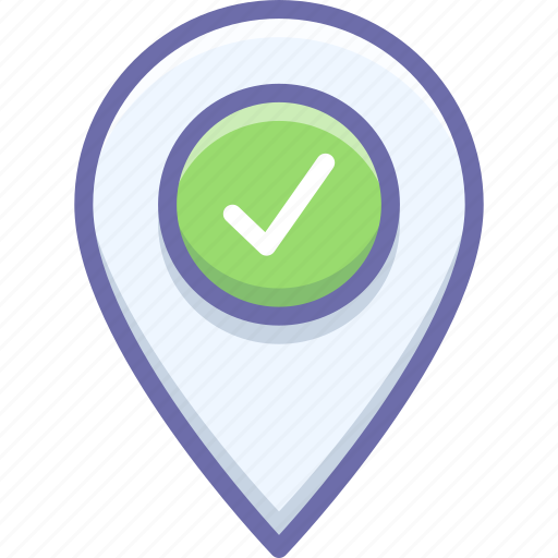 Pin, check in icon - Download on Iconfinder on Iconfinder