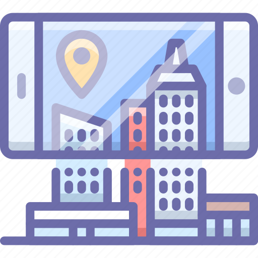 Augmented, city, mobile icon - Download on Iconfinder