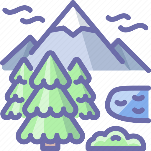 Mountains, nature, lake icon - Download on Iconfinder