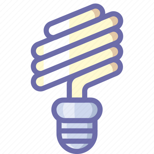 Lamp, spiral, energy saving icon - Download on Iconfinder