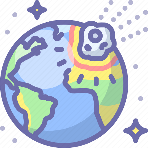 Collision, earth, meteor icon - Download on Iconfinder