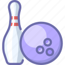 ball, bowling, skittle
