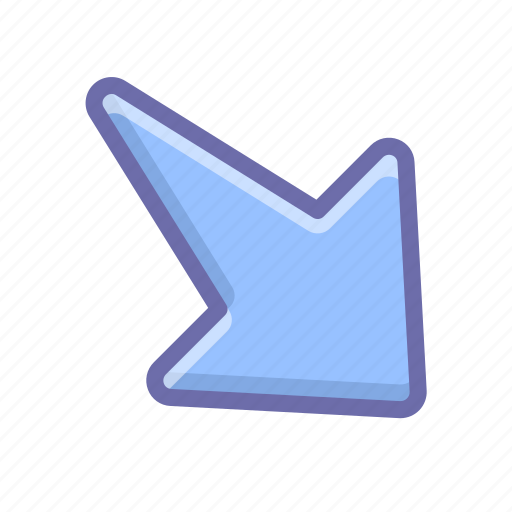 Arrow, right, down icon - Download on Iconfinder