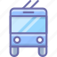bus, trolley, trolley bus 