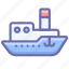 ship, steamboat, steamship, vessel 