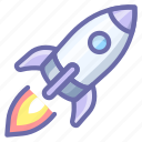 launch, rocket, spaceship