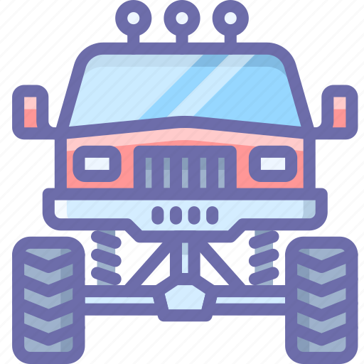 Monster, transport, truck icon - Download on Iconfinder